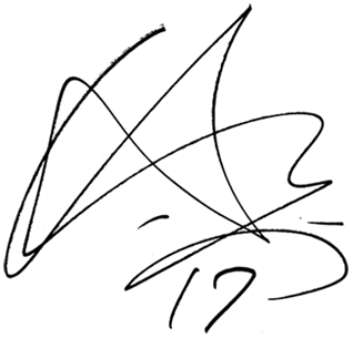 選手サインを紹介しています