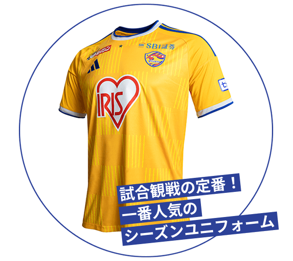 試合観戦の定番!一番人気のシーズンユニフォーム